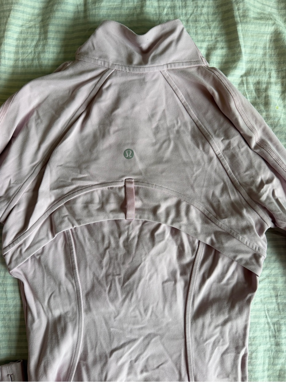 lululemon athletica baby pink cropped defined jacket